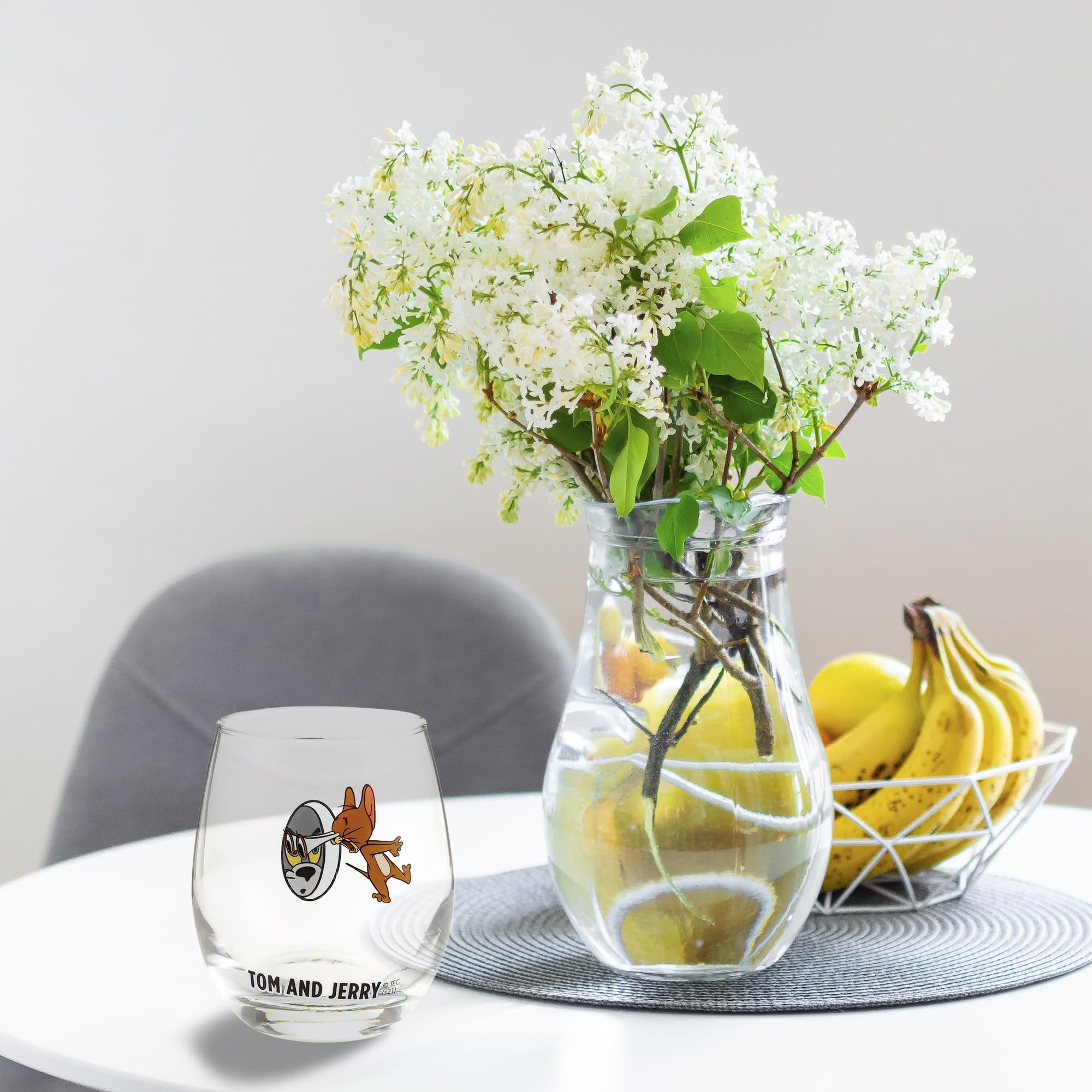 Amazon.co.jp: 「 トムとジェリー 」 3D グラス 330ml 覗き穴 日本製