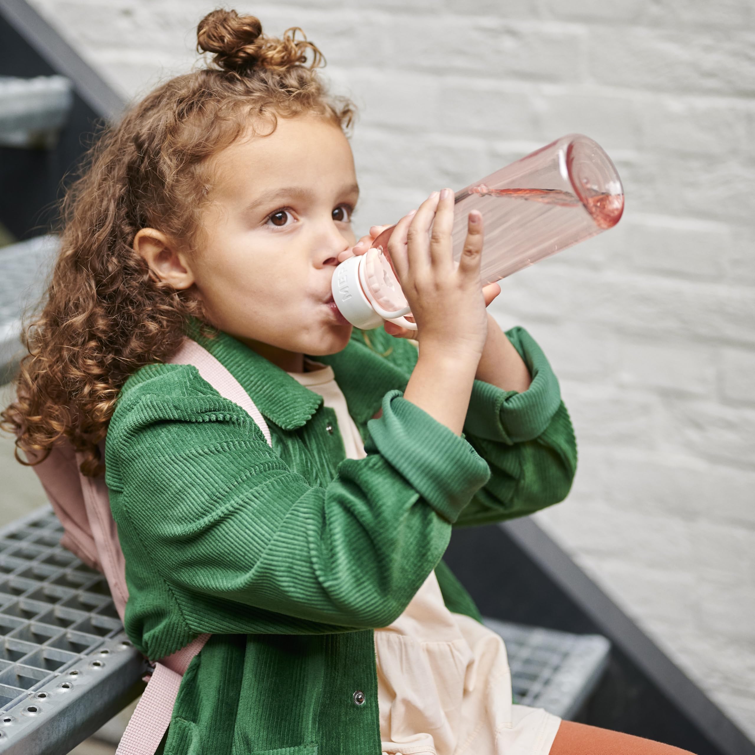 Mepal - Drinking Bottle Pop-Up Campus - Drinking Bottle - Leak Proof Drink Bottle For School - BPA-Free And Dishwasher Safe - 400 Ml - Barbie