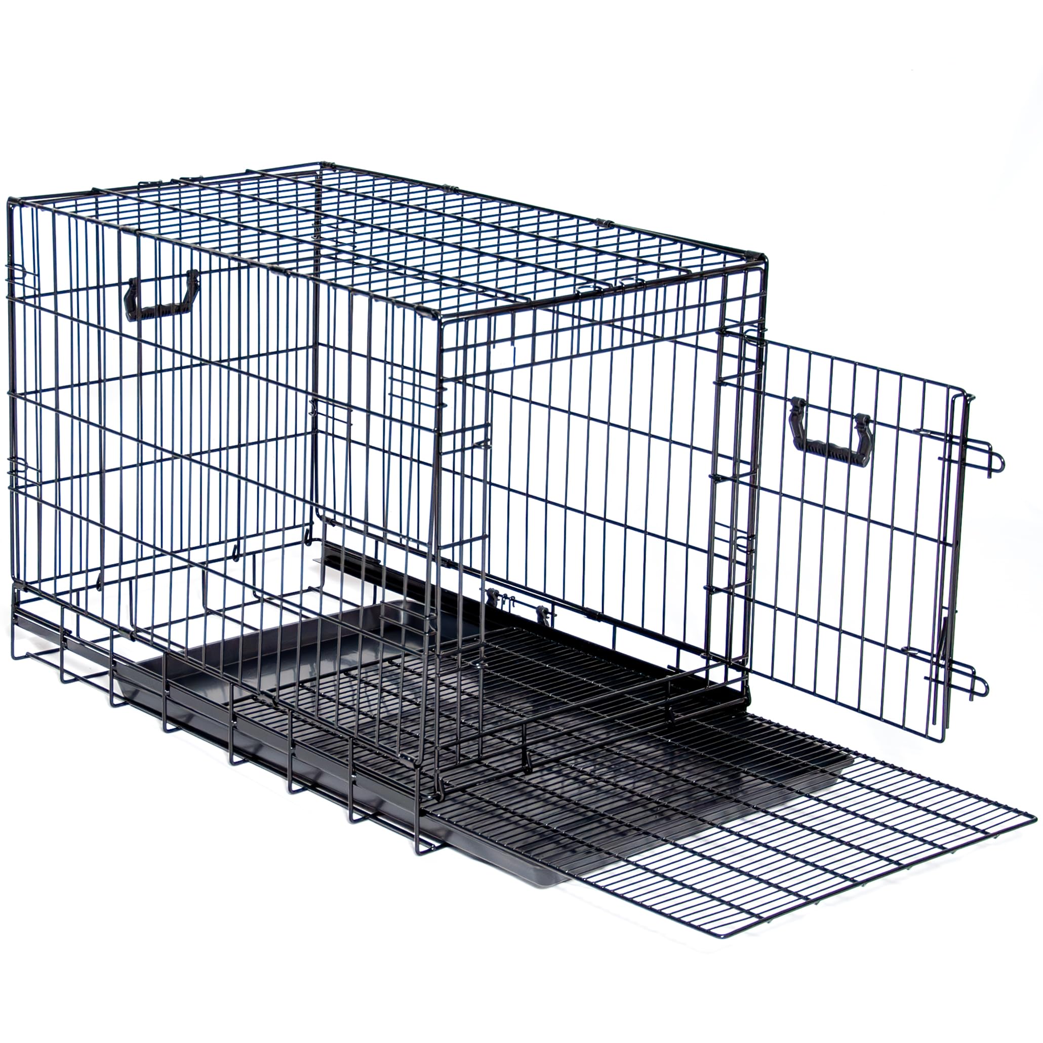 中古品 プチリュバン ペットケージ Lサイズ 幅76×奥行48×高57 トレイ付 Amazon.co.jp: プチリュバン ペットケージ 犬 猫 Lサイズ すのこ付き