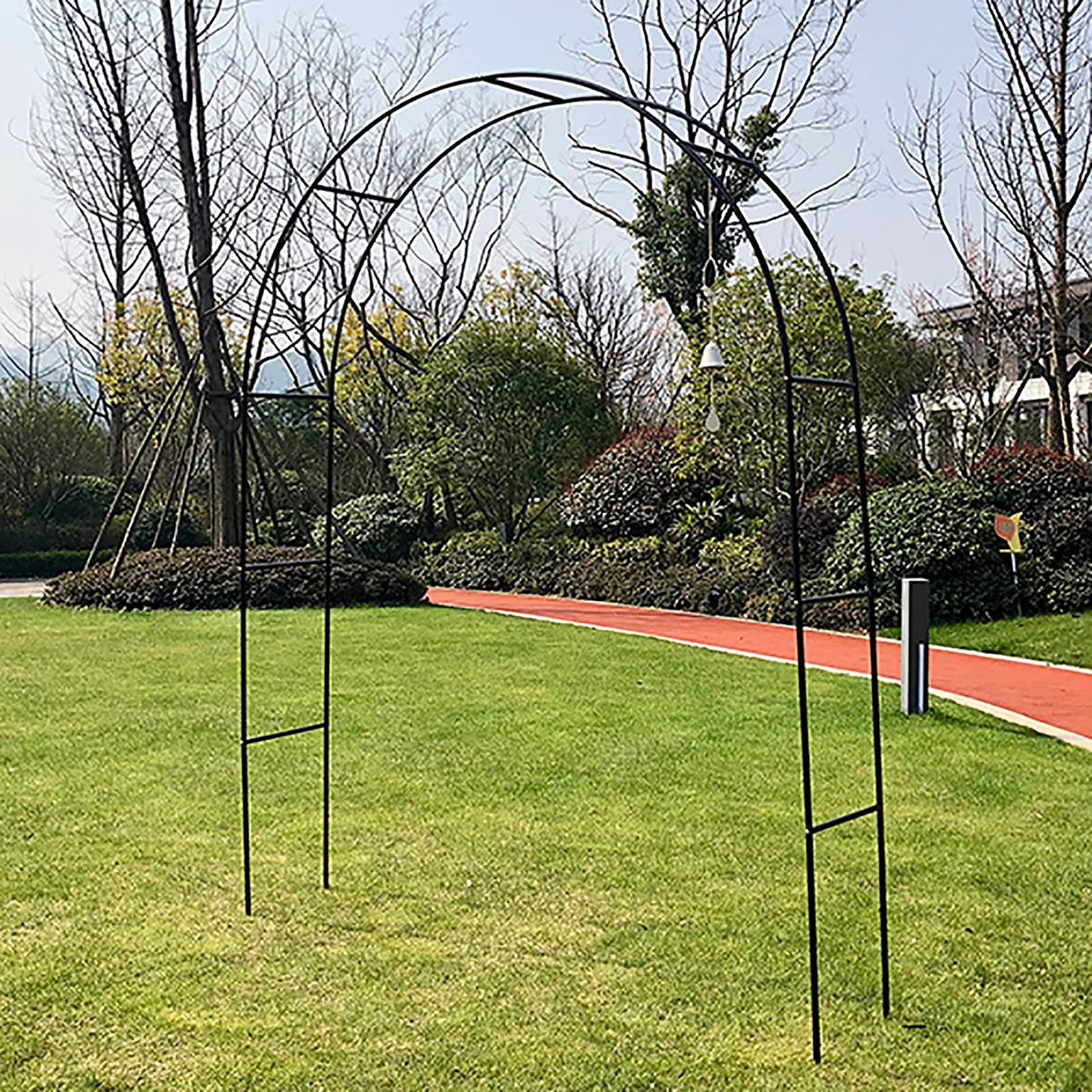 Arche de jardin pour rosiers en métal avec treillis déco extérieur
