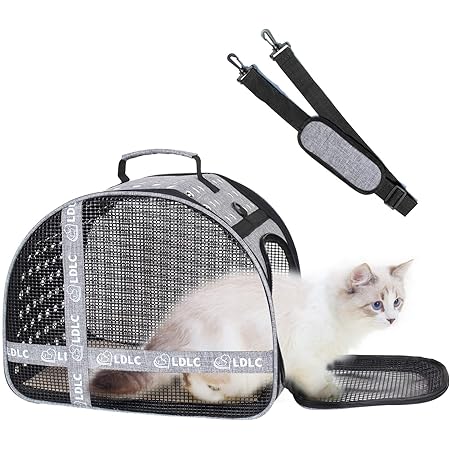 Amazon Aify ペットキャリー 小型犬 猫 キャリーバッグ 逃出防止 顔出し可能 お出かけバック 携帯便利 手提げ 肩ベルト付き 折畳 両用敷きマット付 通気性 軽量 旅行 アウトドア 通院 車内 避難 洗える M グレー Aify キャリー カート 通販