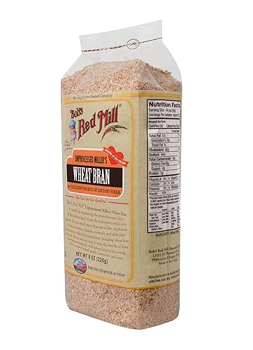 Bob's Red Mill Salvado de trigo, 8 onzas (paquete de 4)