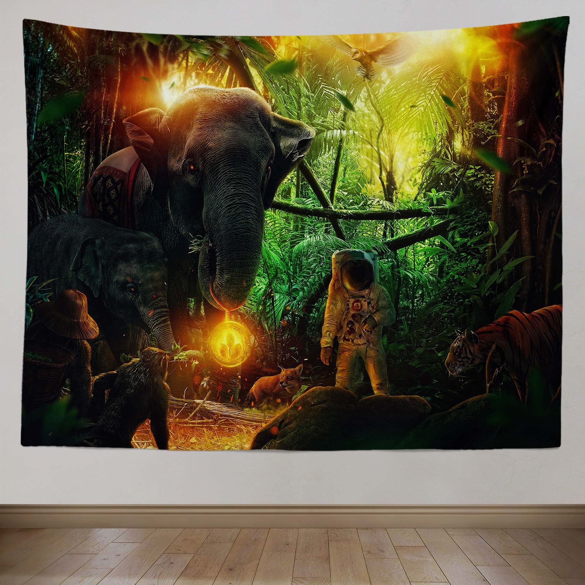 OliveSleep Tapestry Sci-fi Jungle Wall Hangings,Art Decor Home Dorm,Living Room,Bedroom Tapestries(Multi 21,150x200cm)
