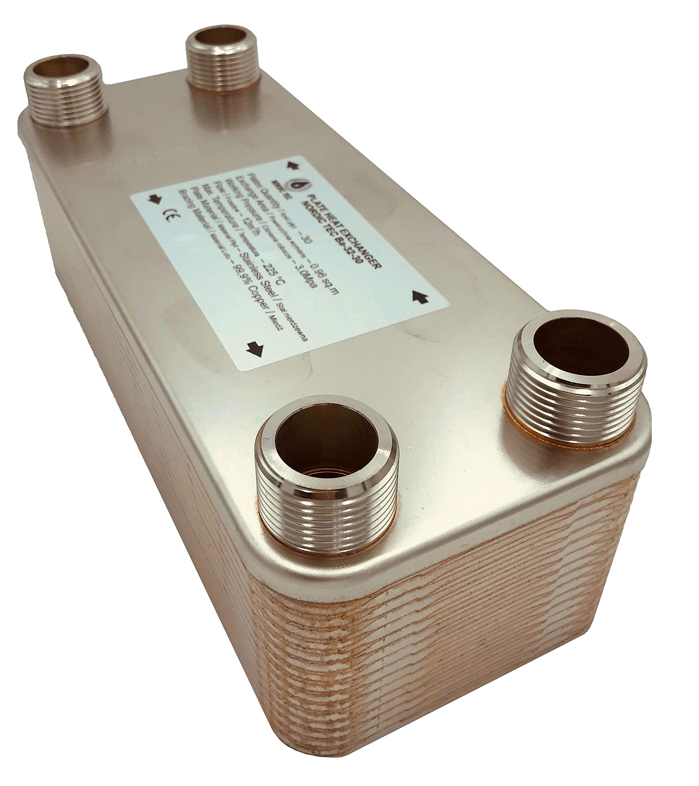 Scambiatore di calore in acciaio inox Nordic Tec Ba-32-30 30 piastre 175 kW 1"