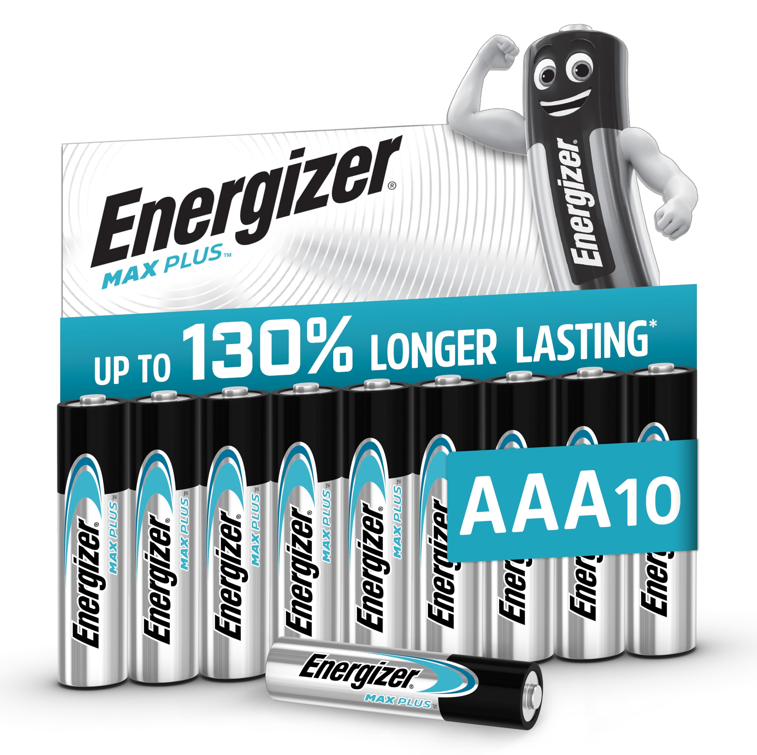 B&Q -  Aaa Max Plus Alkaline BatteriesPack Of 10