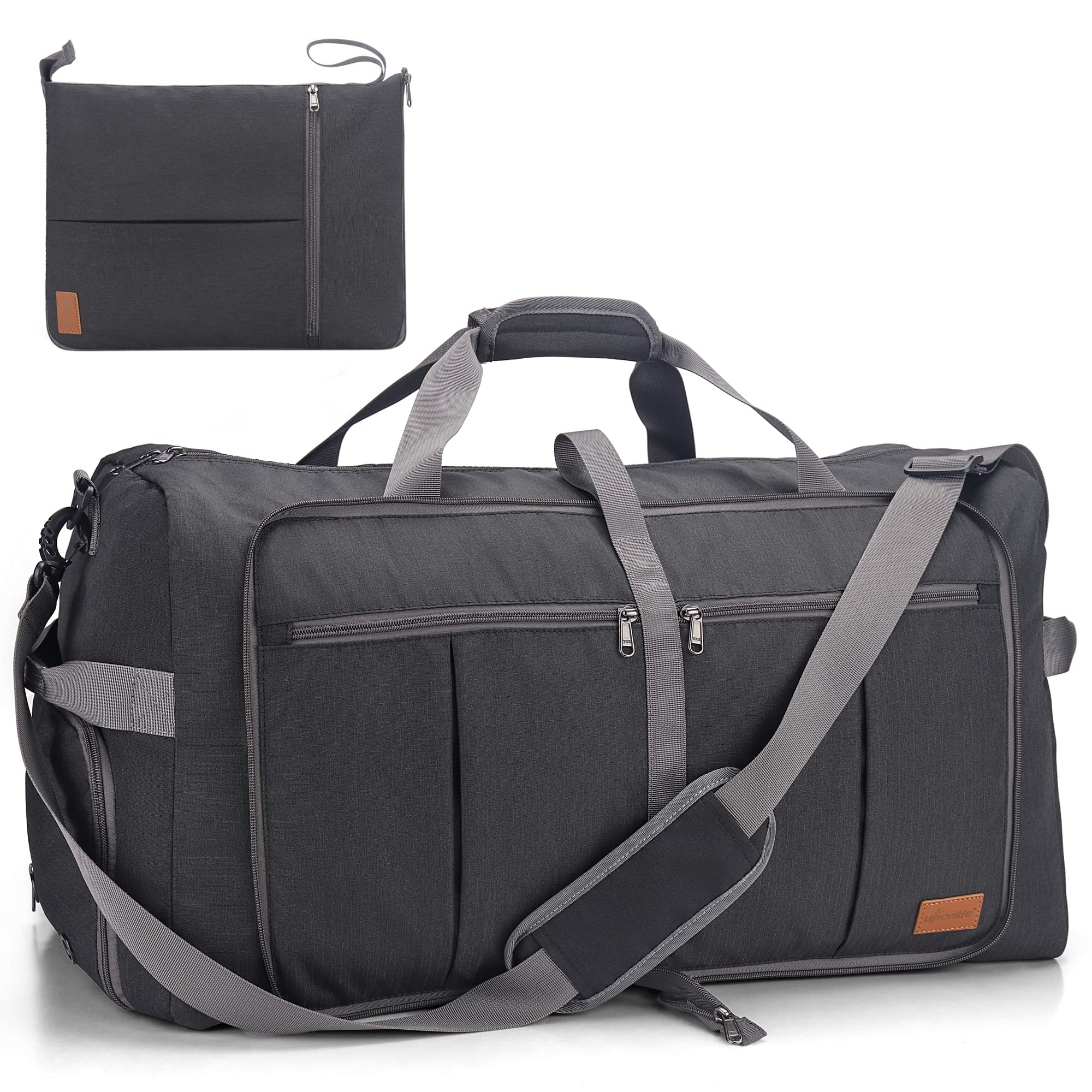 Upeelife Borsone da Viaggio, 125L Borsa da Viaggio Pieghevole Uomo Donna, Borsone Palestra Sportivo Impermeabile con Scomparto per Scarpe e Tasca Bagnata