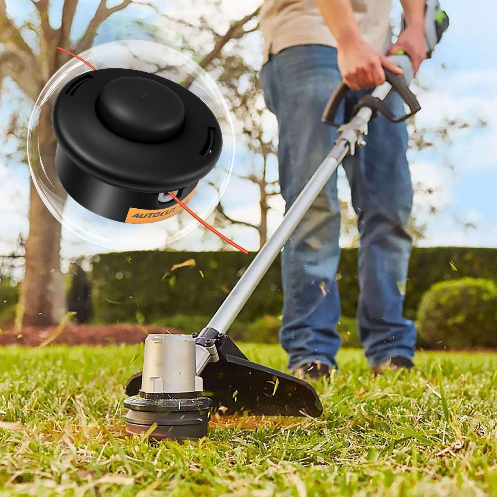 Tête de débroussailleuse pour Stihl Autocut 40-2 FS160 FS220 FS280 FS290 FS300 FS310 FS350 FS360 FS400 FS410 FS450 FS460 FS480 FS490 Tete à Fil Coupe-Bordure Accessoires Remplace 40037102189