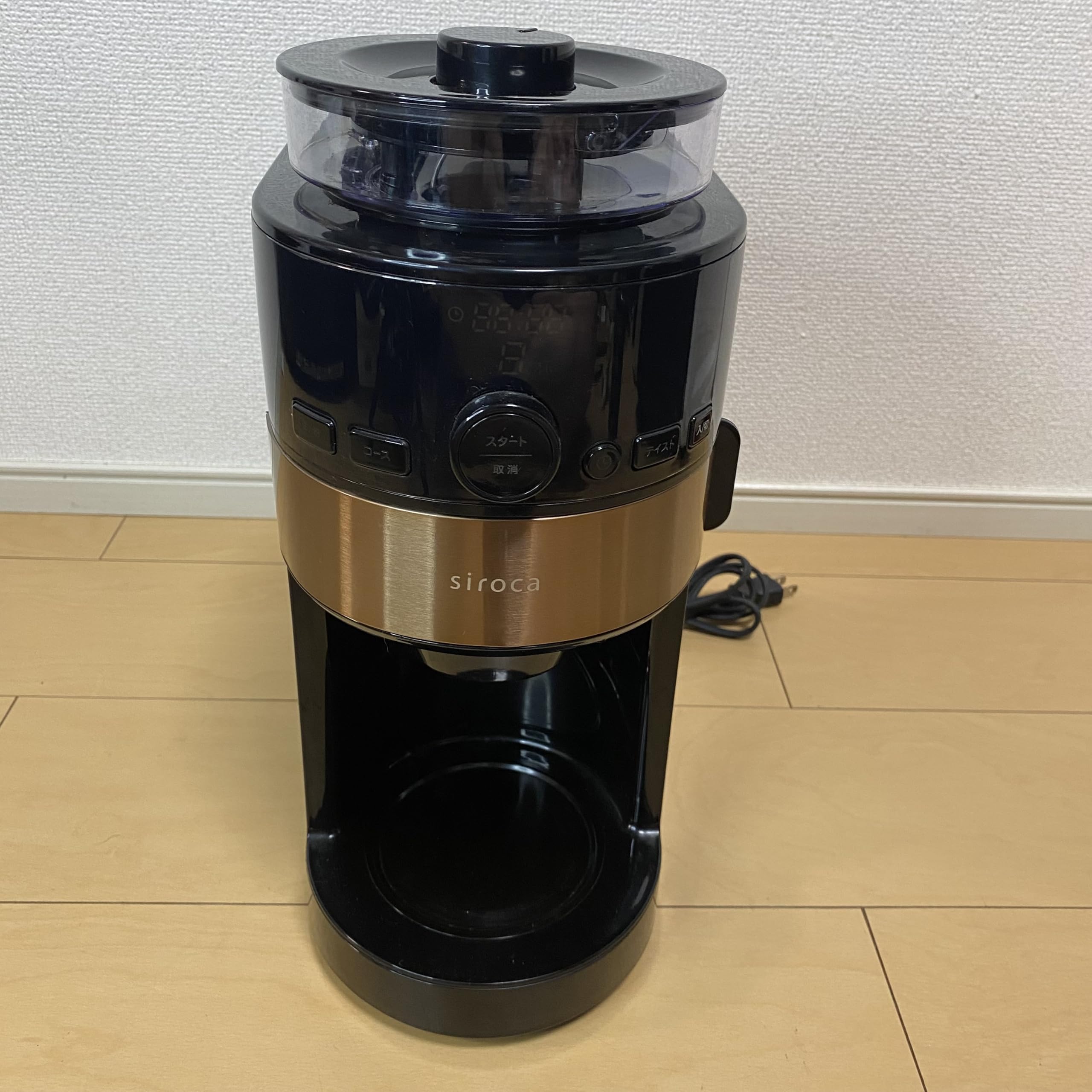 Amazon | SIROCA コーヒーメーカー SC-C123 ブラック/カッパーブラウン