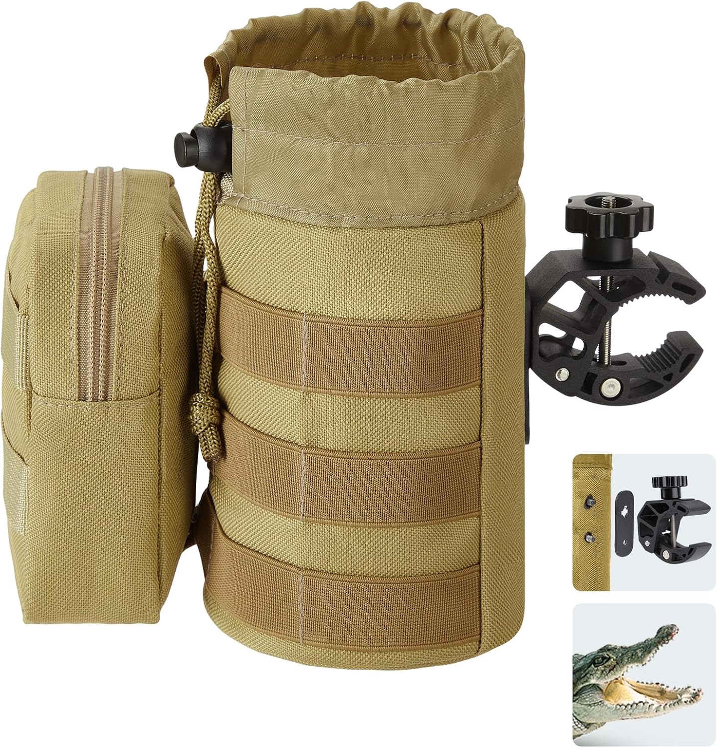 KEMIMOTO Motorcycle Cup Holder, 32OZ Motorcycle Drink Holder with 0.6