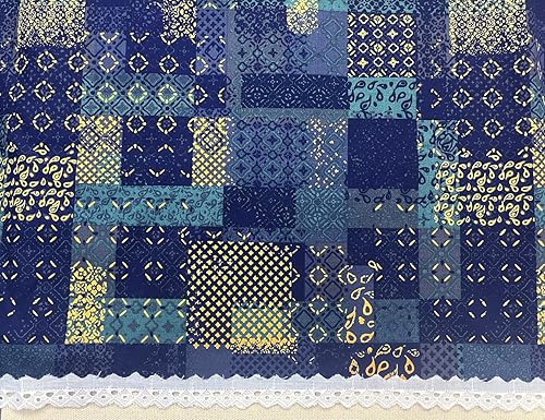 Miniatura 6 de AMORNPHAN 15 yardas de ancho 0.75 pulgadas de ancho con ojales de algodón blanco con ribete de encaje, tela bordada floral, mantel, mantas,