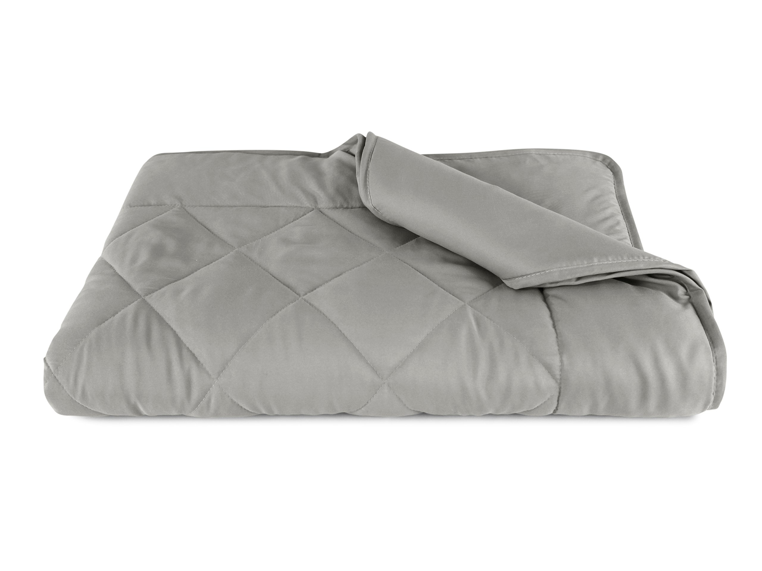 npluseins Estate coperta – coperta da picnic – leichtbettd angolo – in 2 dimensioni e in 7 colori moderni, Grau, ca. 135 x 200 cm