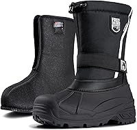 FREESOLDIER Men's Insulated Waterproof Snow Boots - Nonslip Warm Winter Hiking Shoes for Cold Weather Outdoors