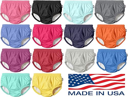 Miniatura 3 de Pañal de natación reutilizable para bebés y niños, hecho en Estados Unidos, a prueba de fugas