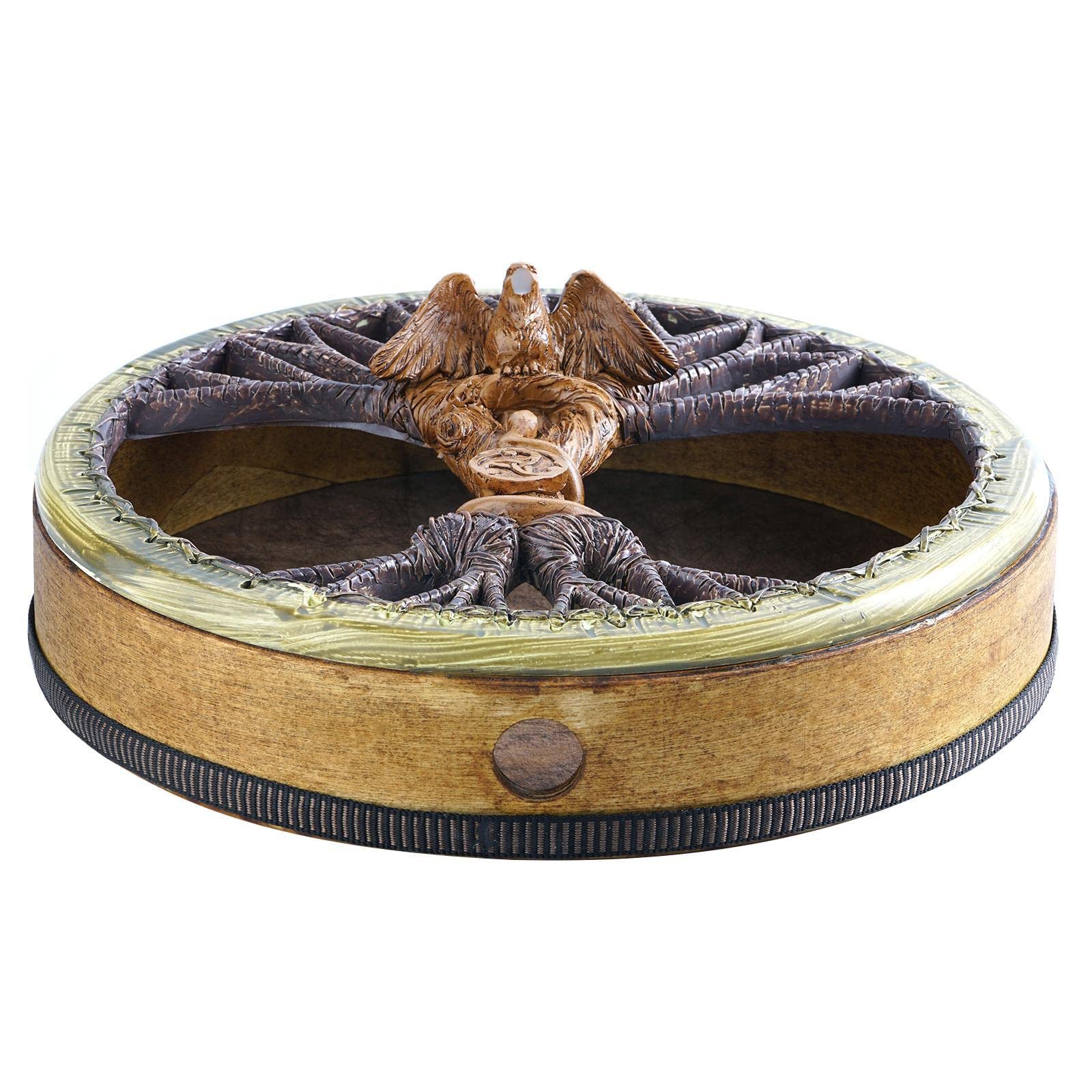 25 centimetri Sciamano Tamburo Albero della Vita Modello Etnico Tribale Spirito Draum Artigianato Strumento Musica Design Donna Telaio Musicale Tamb
