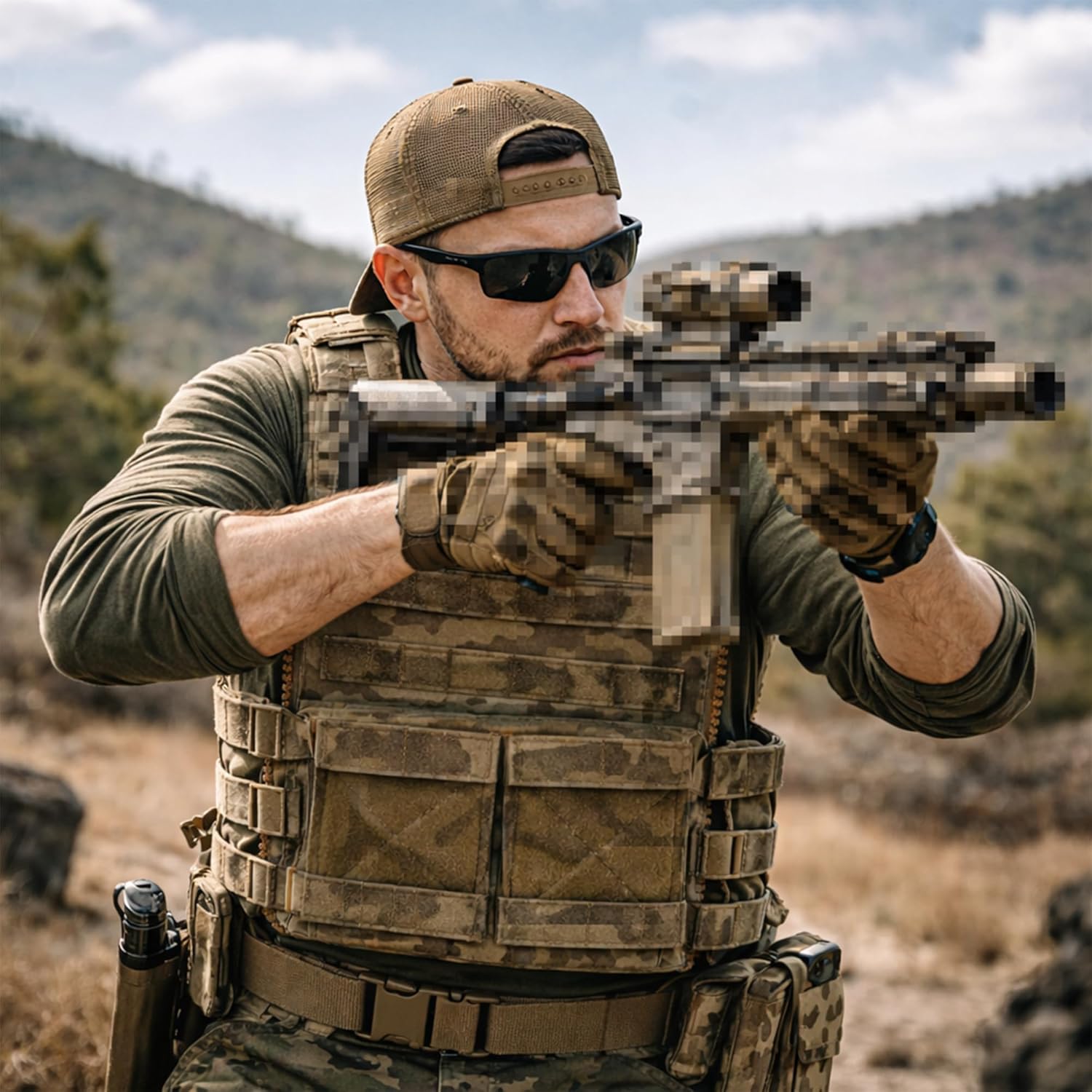 UniPro VE-99 Tactical Vest, Lightweight Modular Plate Carrier with Quick-Release System, 500D Nylon, MOLLE Compatible