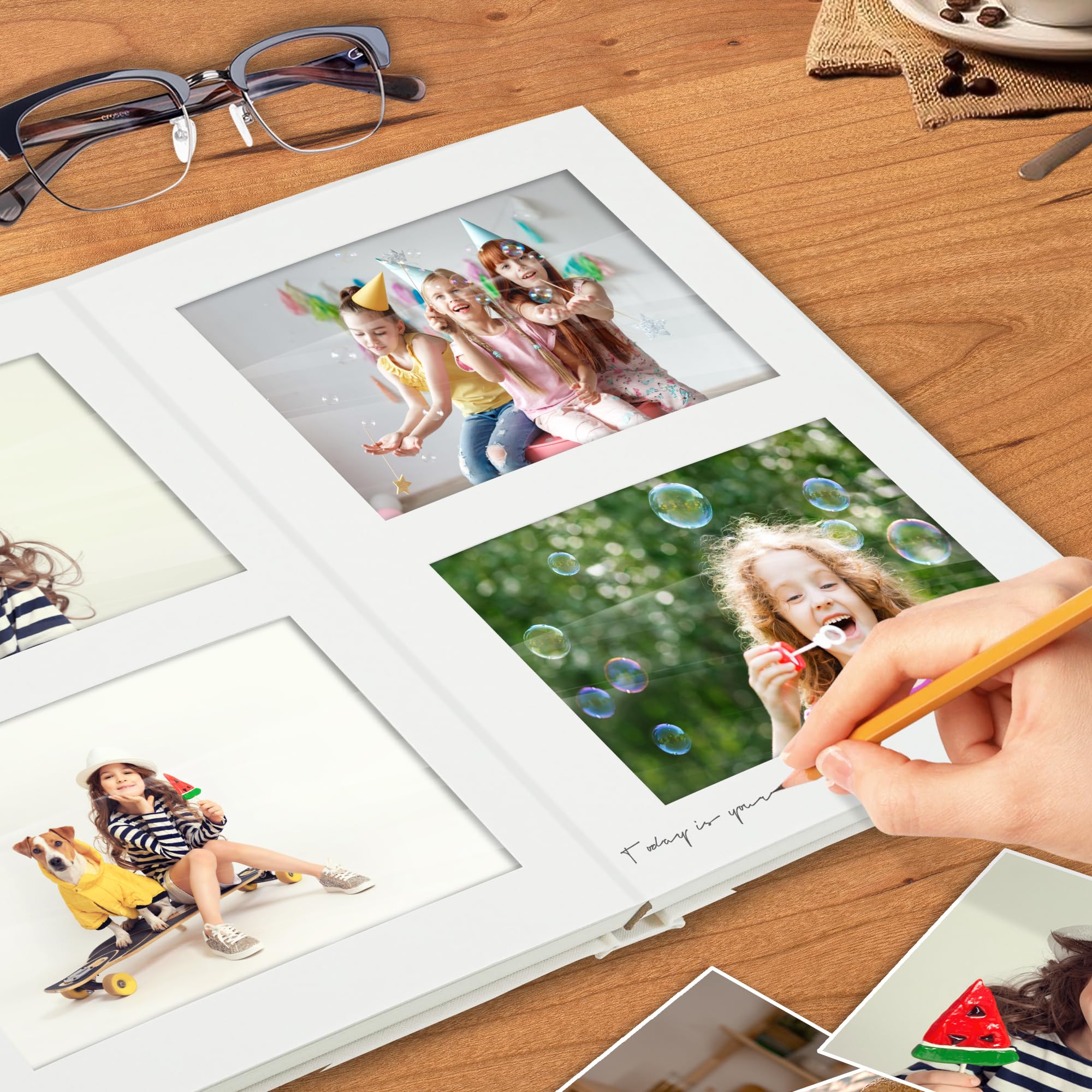 Vienrose Kleines Fotoalbum Einsteckalbum 10 x 15 für 60 Bilder, Premium-Fotobuch mit Leineneinband und Platz für Notizen, ideal für Hochzeitsalben, Erinnerungsbücher und Reisetagebücher (Anthrazit)