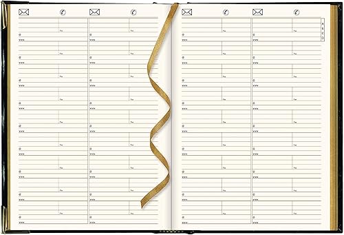 Miniatura 5 de Brownline Agenda semanal ejecutiva 2024, libro de citas, 12 meses, enero a diciembre, encuadernación cosida, 10.75 x 7.75 pulgadas, trilingüe,