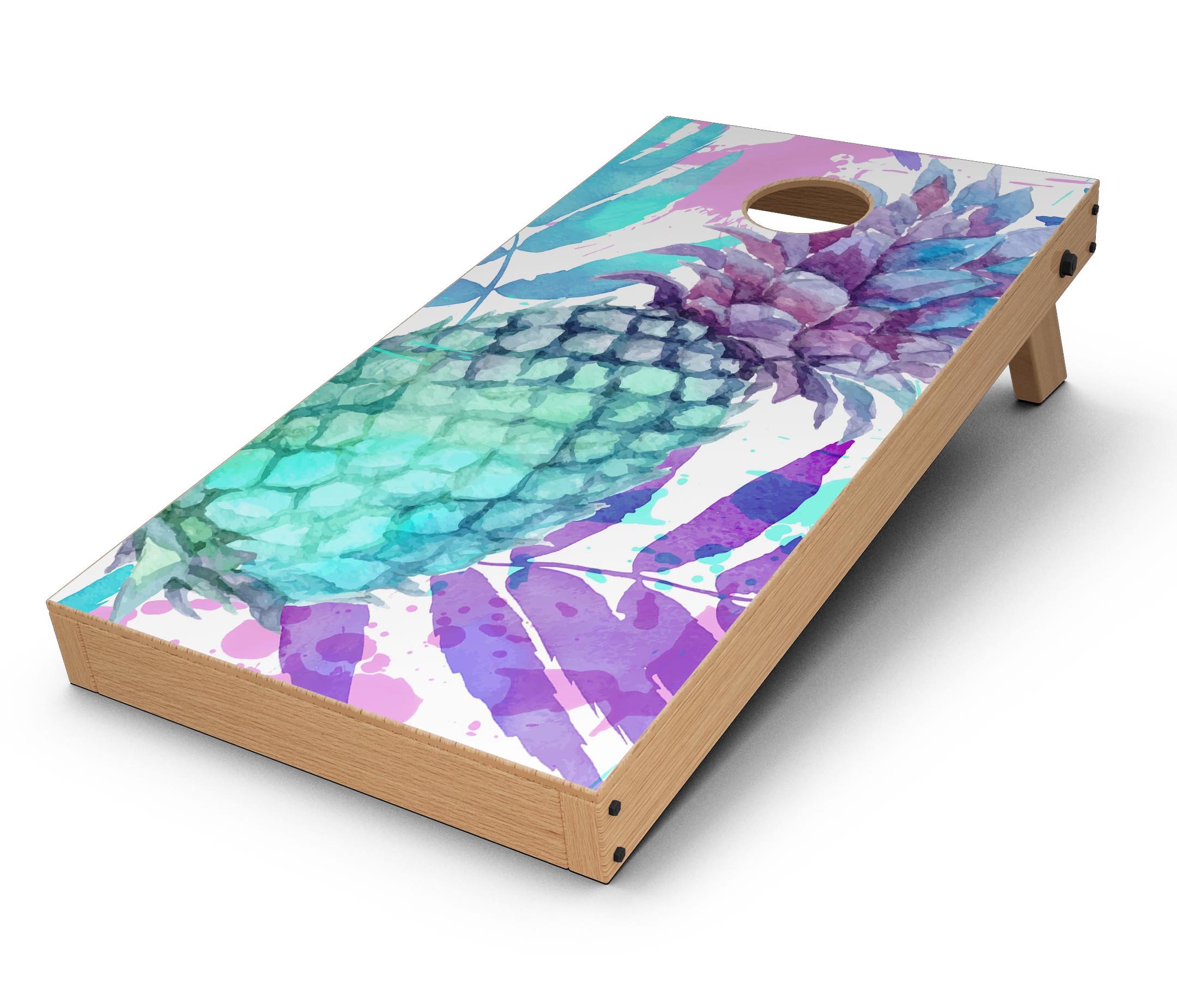Design Skinz Summer Tropical Skin Set for Cornhole (Skin Only) - Tropical Summer Pineapple v1