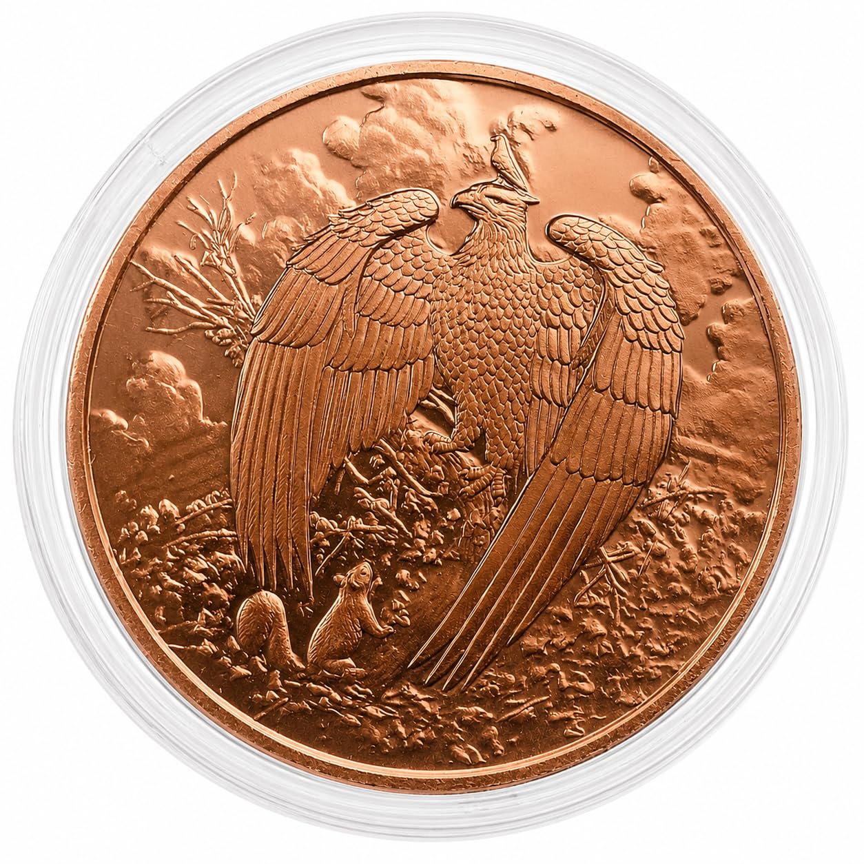 Pure Copper Eagle Coin 純銅　イーグル Amazon.com: Great Eagle Nordic 1 oz Pure .999 Copper Round Bullion