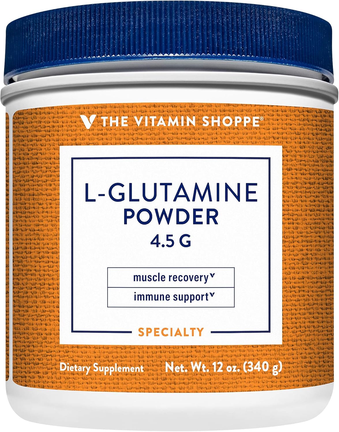 The Vitamin Shoppe LGlutamine Powder 4.5G, A Free Form