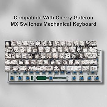 ranmaru♡36100→ Amazon.com: GMKWTL PBT Anime Keycaps - 108 Keys, XVX
