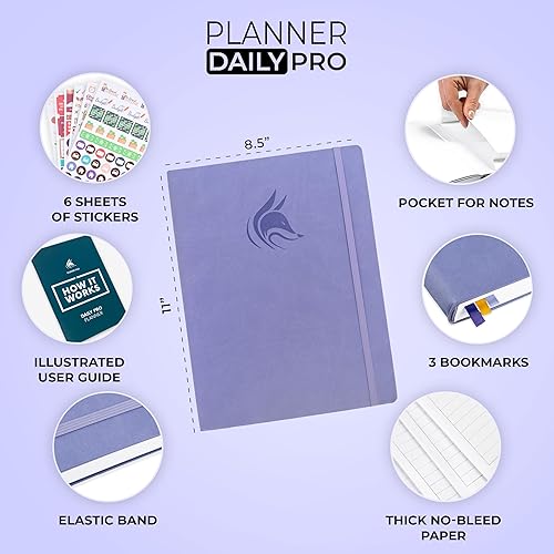 Miniatura 2 de Clever Fox Planner Daily PRO - Planificador diario y agenda de 8.5 x 11 pulgadas ( tamaño A4) para aumentar la productividad, la gestión del tiempo