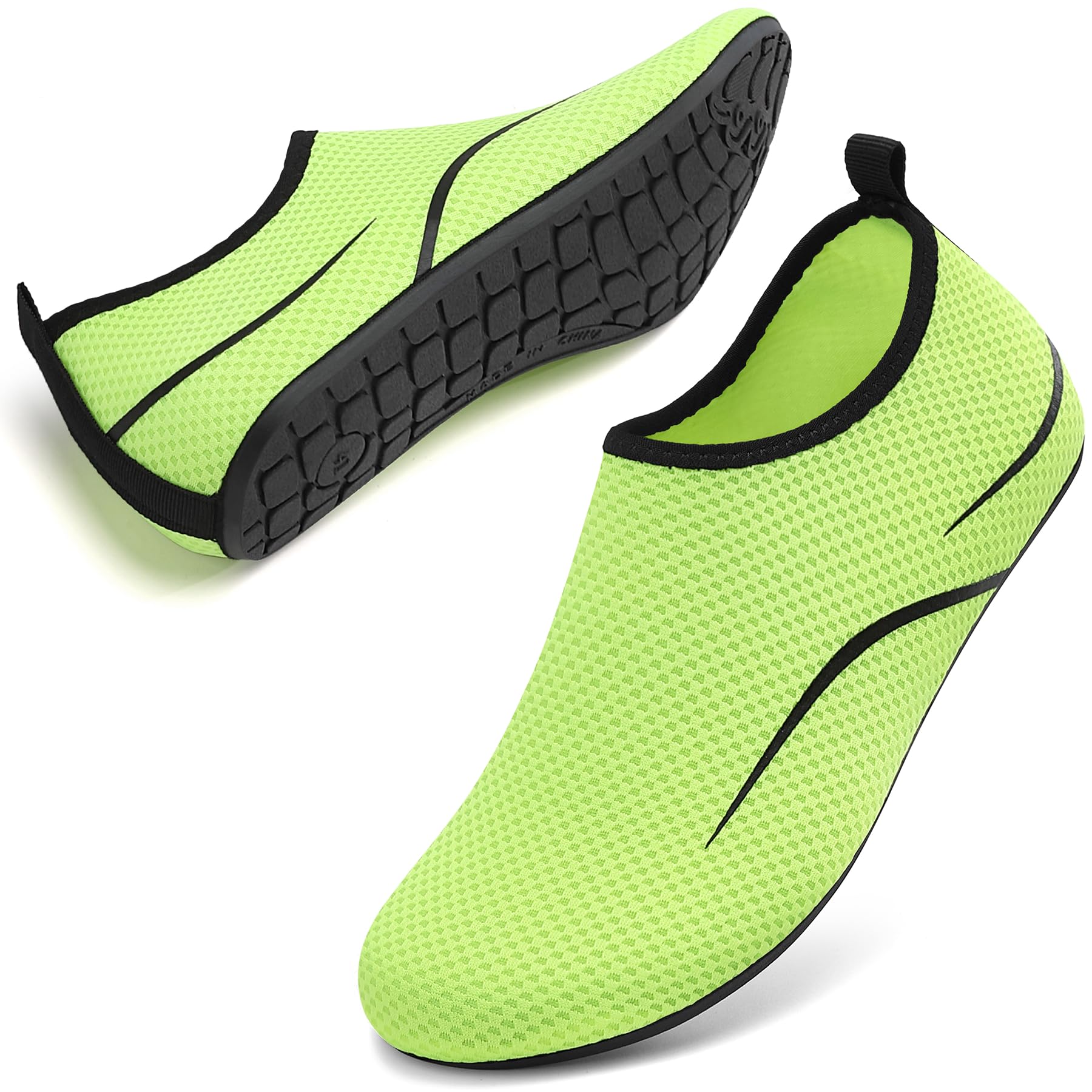 RUOMU Unisex Badeschuhe Wasserschuhe Schnell Trocknend Schwimmschuhe rutschfeste Wassersportschuhe Leicht Strandschuhe, Gr.34-47