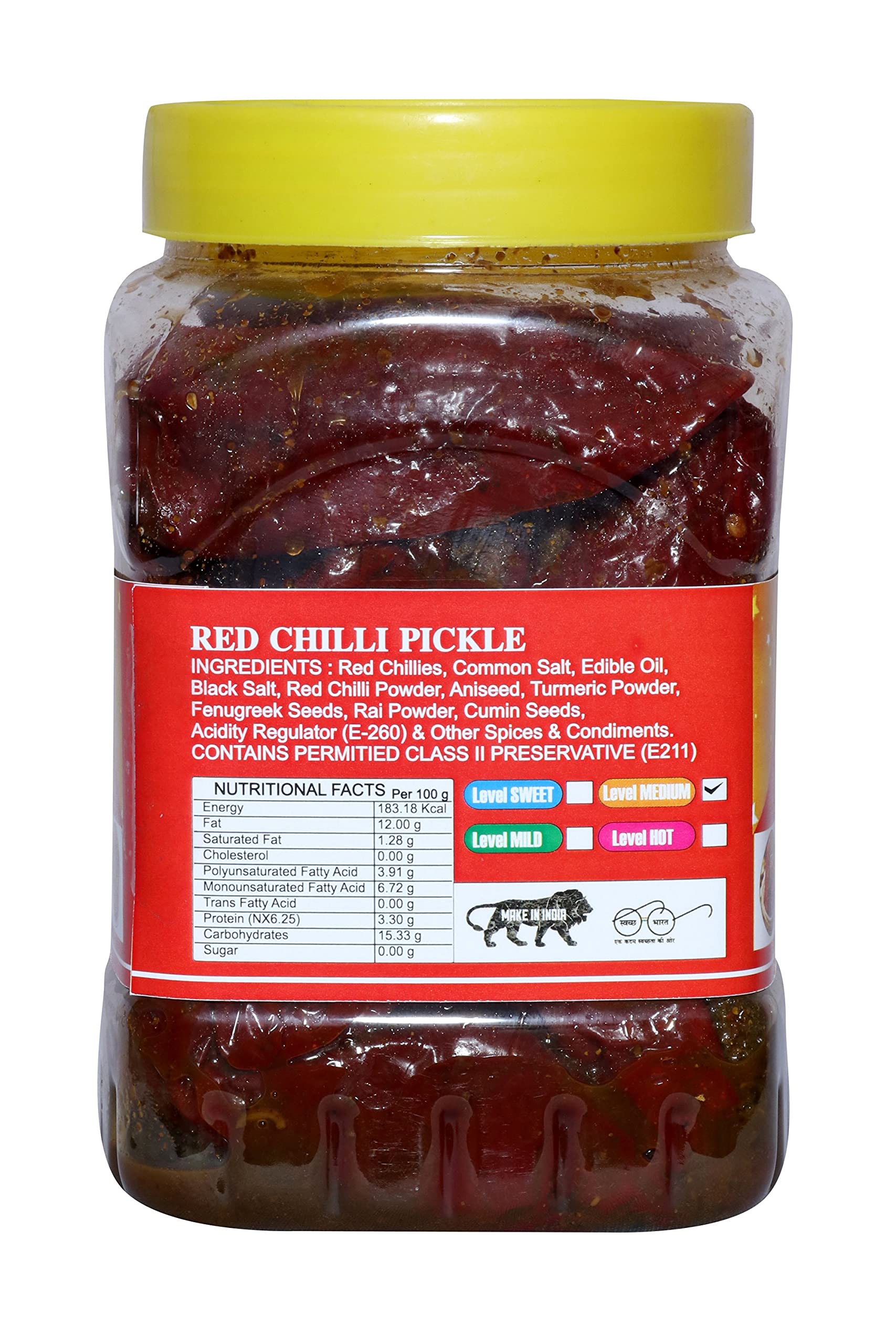 DAILY FOOD Homemade Organic Natural Bharva Red Chili Pickle Lal Mirch Ka Achar (800gm) 1