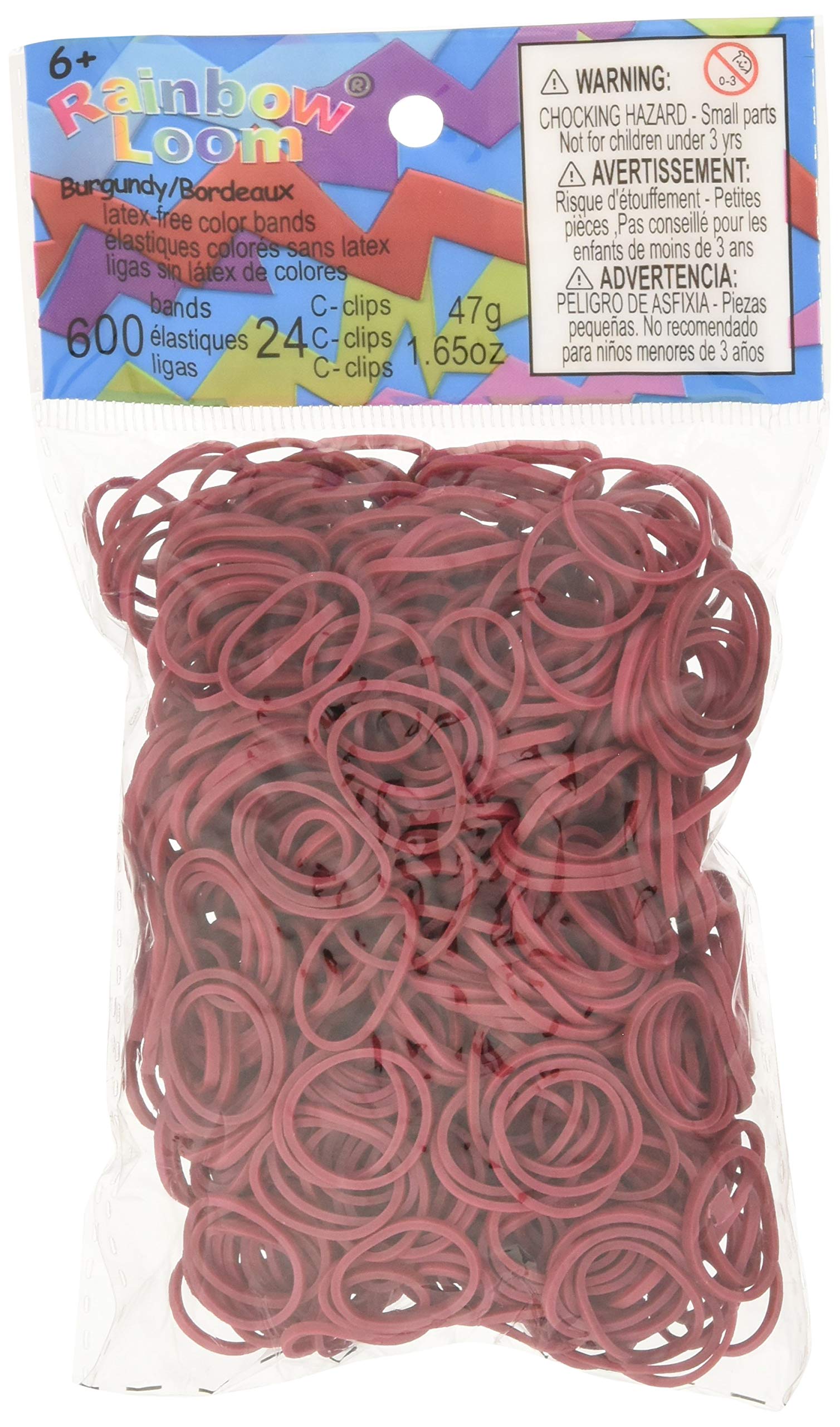 Elastiques Rainbow Loom Marron Bordeaux