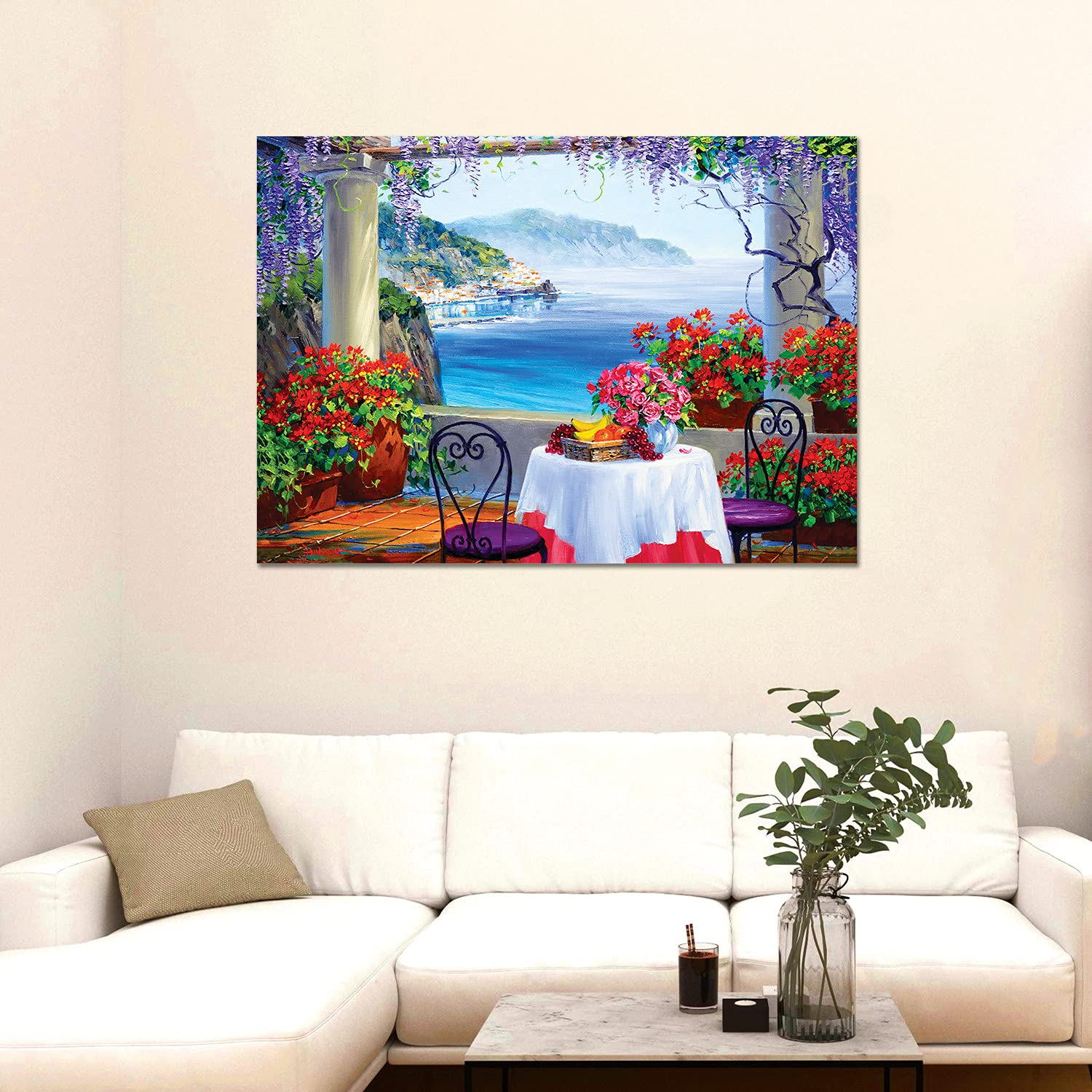 Giallobus Gemälde 'Nordische Harmonie' Auf Acrylglas – 100x140 Cm, Modern & Fertig Zum Aufhängen