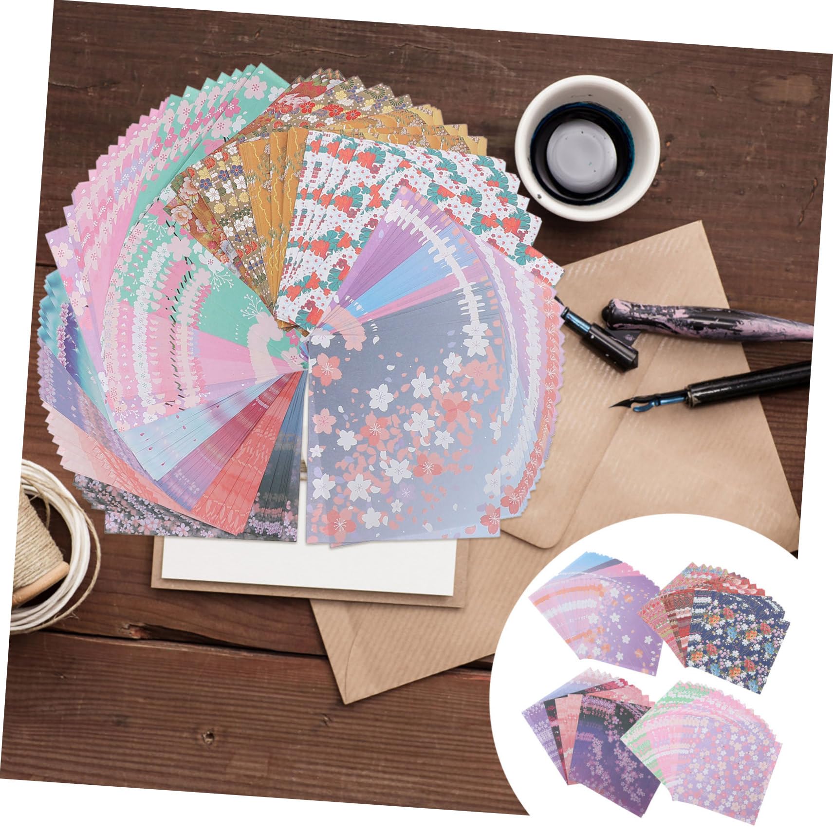 STOBOK 480blätter Origami-bastelpapier Quadratisches Papier zum Falten Hochwertiges Bastelpapier für Junge Mädchen und Erwachsene Diy-faltpapier in Bunten Farben Geeignet