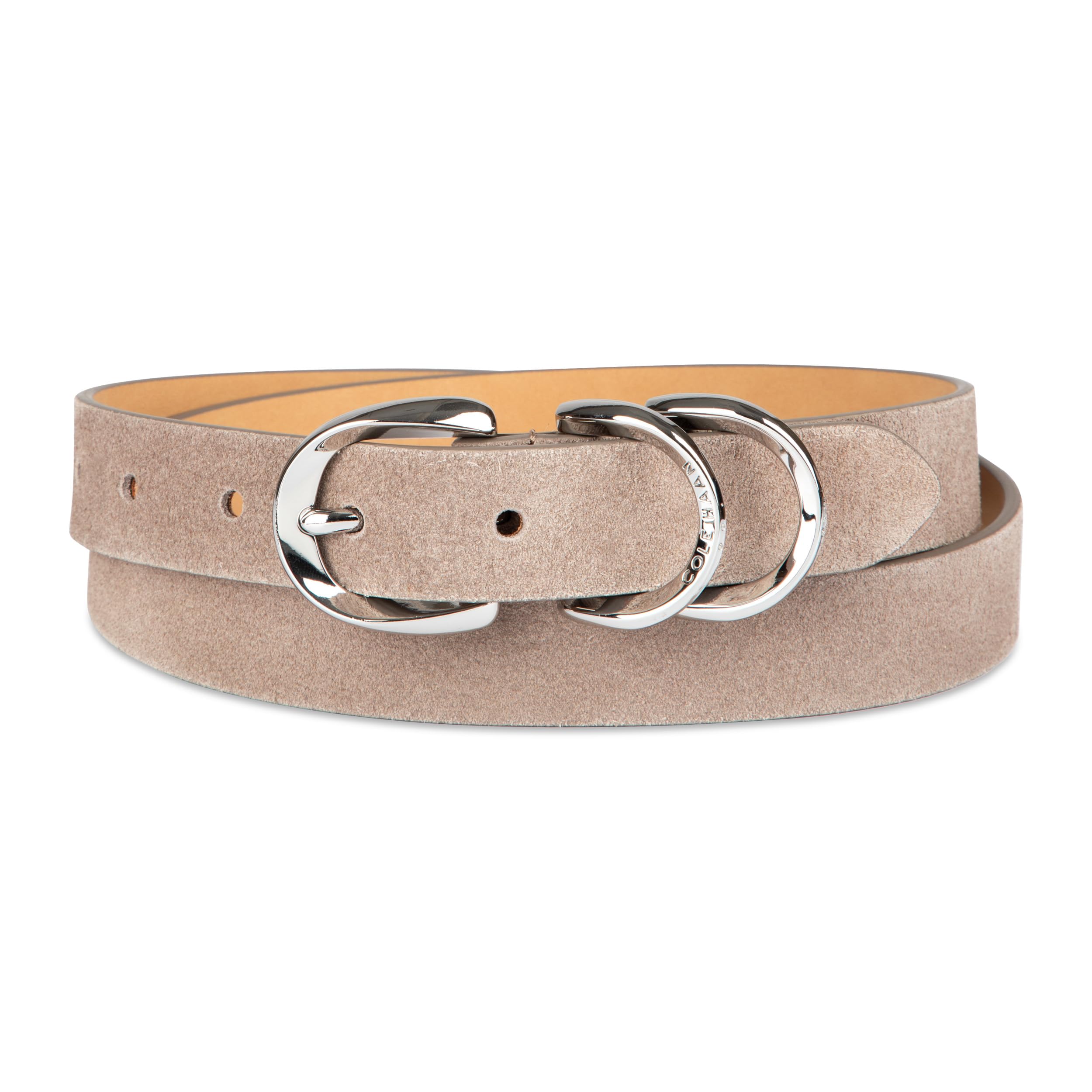 Cole Haan Womens Slim Fashion Dress Belt With Metal Loops