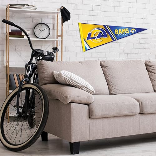 Vista 21 de Rico Industries NFL Football Primary 12" x 30" Felt Wall Décor Pennant - Great for Home/Bed Room/Man Cave Décor