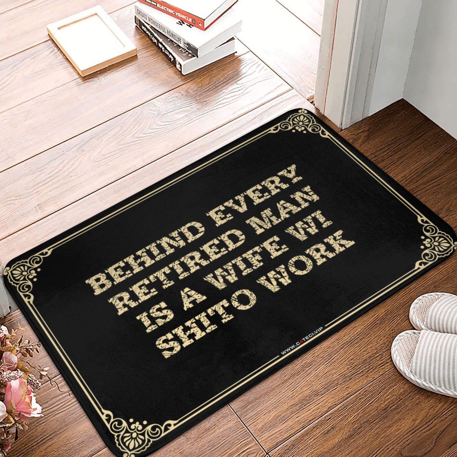 Paillasson de bienvenue extérieur tapis de porte de ferme déco campagne pour entrée terrasse