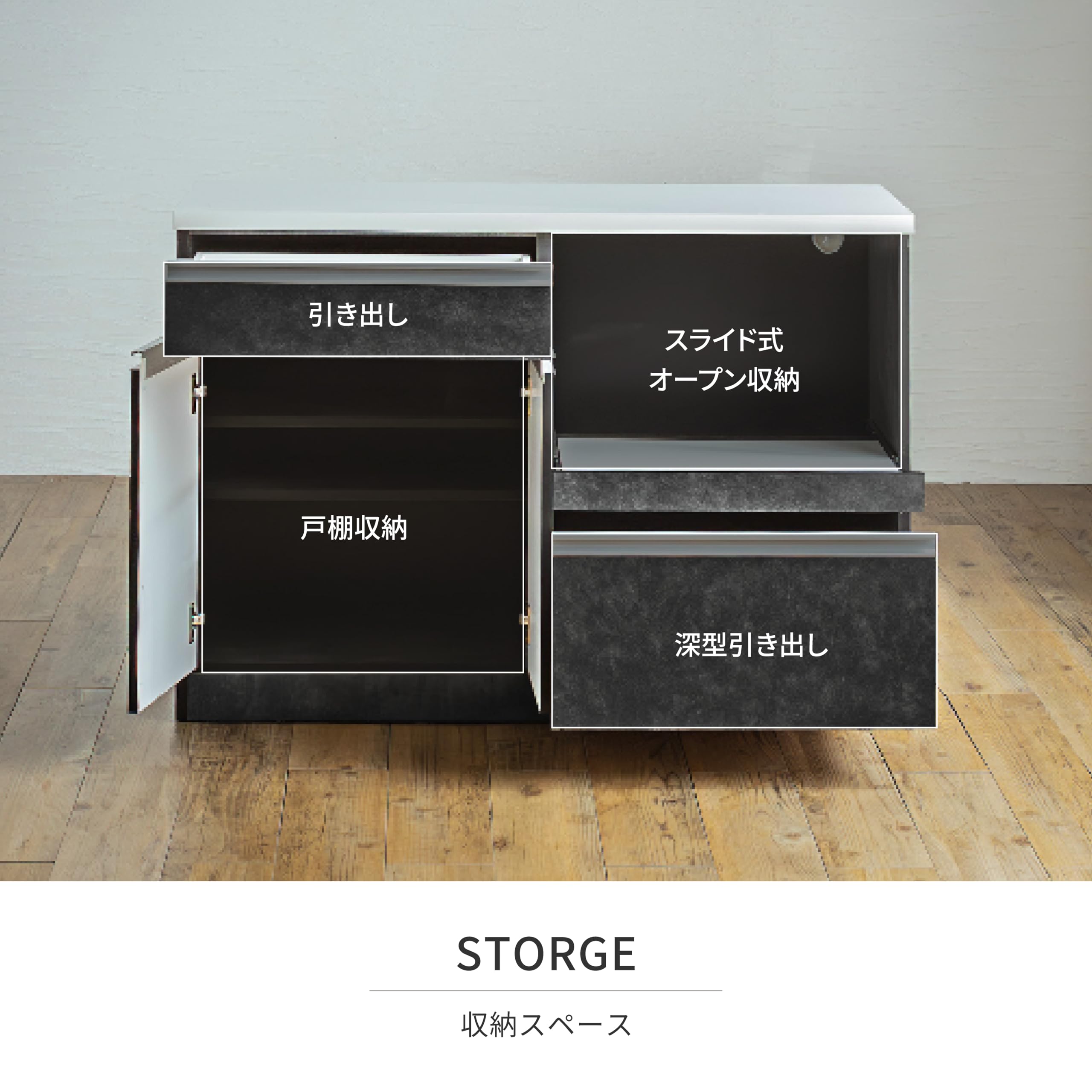 美品✨ キッチンカウンター 食器棚　キッチン収納　グレージュ　120cm 送料込 美品✨ キッチンカウンター 食器棚 キッチン収納 グレージュ 120cm