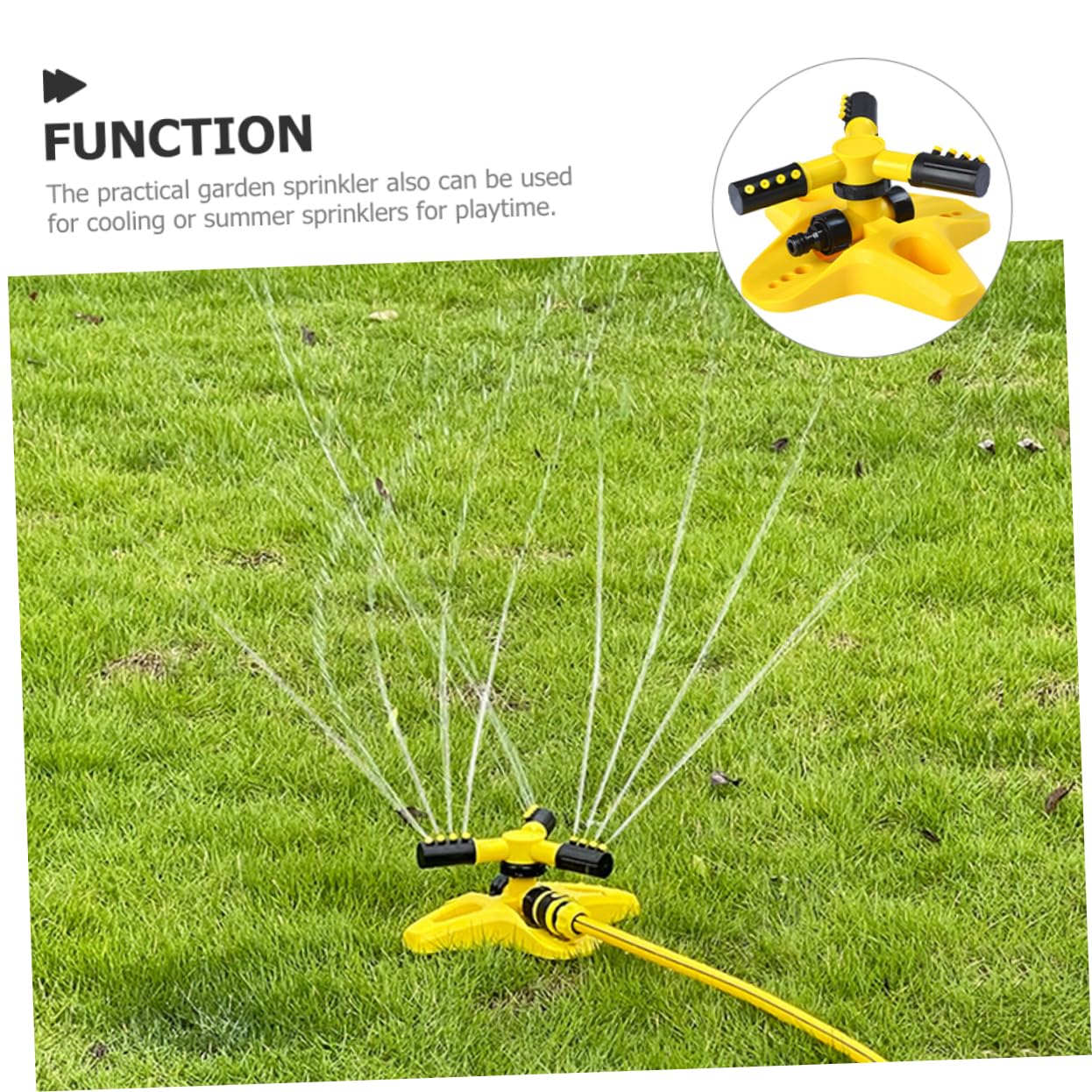 Abaodam Lot De 3 Pulvérisateurs d'eau Rotatifs À 360 Degrés Arroseurs Automatiques pour Pelouse Arrosage De Pelouse Système D'Arrosage De Jardin Arroseur d'eau pour