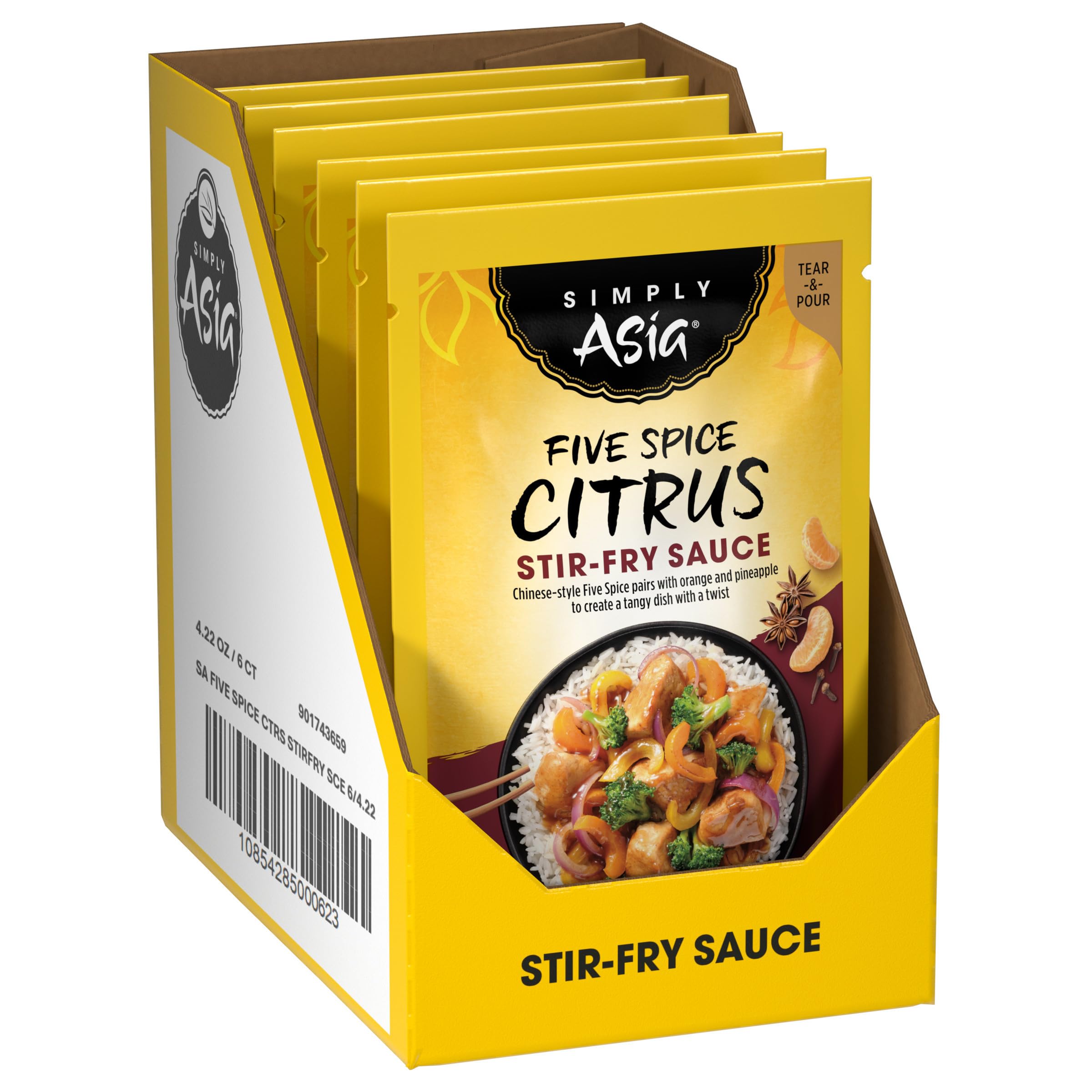 Amazon.com : Simply Asia Five Spice Citrus Stir-Fry Sauce, 4.22 oz