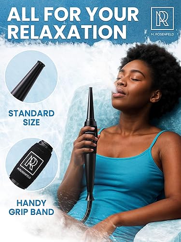 Miniatura 5 de M. ROSENFELD Cachimba de pipa de hielo prémium ICE Bazooka inc 2 paquetes de enfriamiento reforzados y agarre suave Puntas de boca de cachimba