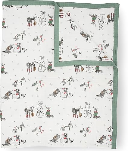 Miniatura 13 de Little Unicorn - Manta acolchada de muselina extrasuave de varias capas, tamaño extragrande, para niños y familias (rosas de acuarela) Rosas de