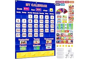 Kids Calendar and Weather Chart: Learning Tool for Home & School