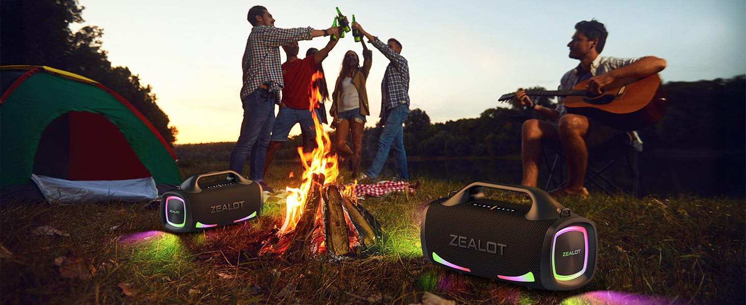 Amazon.com: ZEALOT Bluetooth Speaker, 120W Booming Sound Speakers