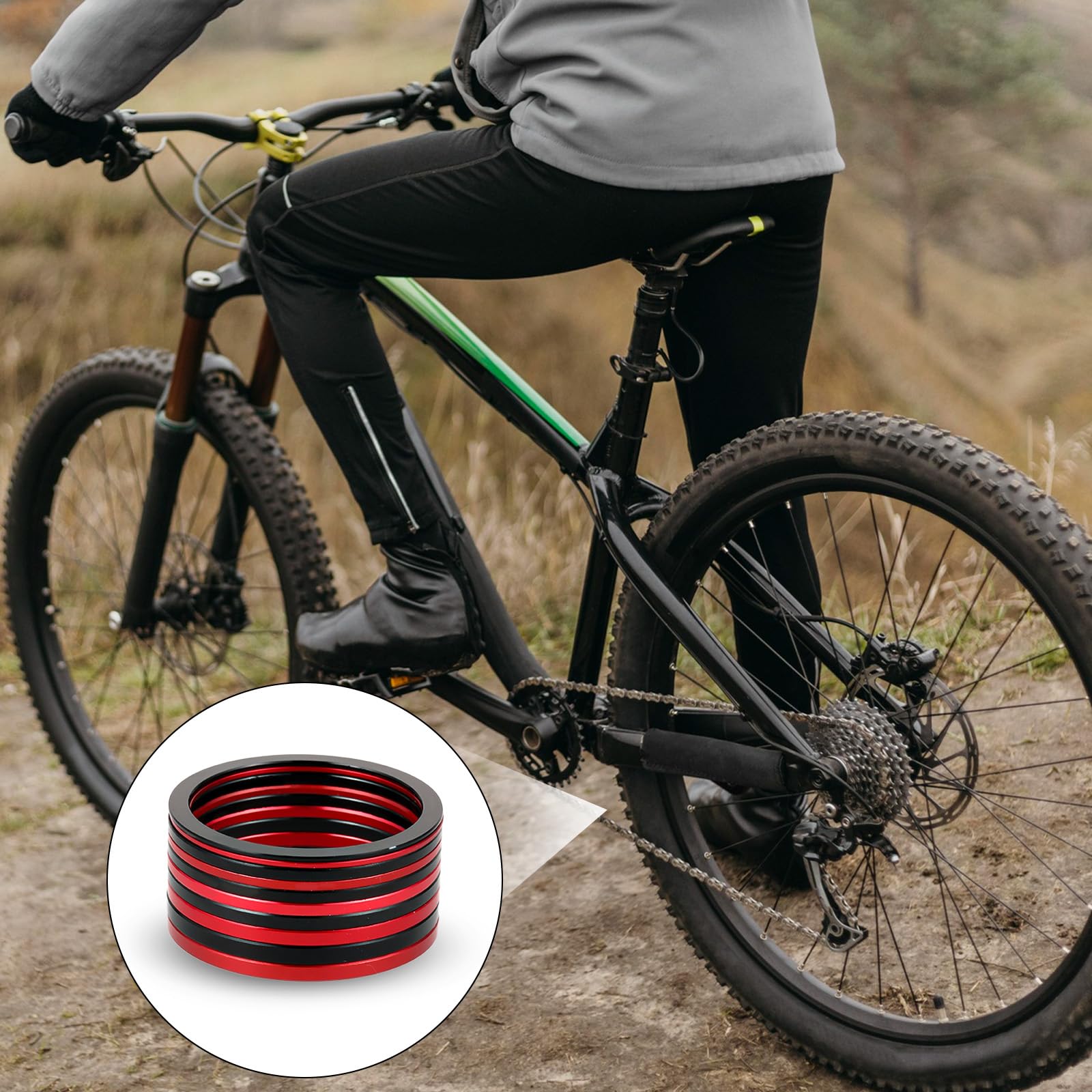 Amazon | バイクボトムブラケットスペーサー10個、シングルスピード