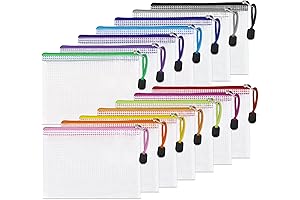 EOOUT Pack of 14 Small Mesh Bags with Zipper