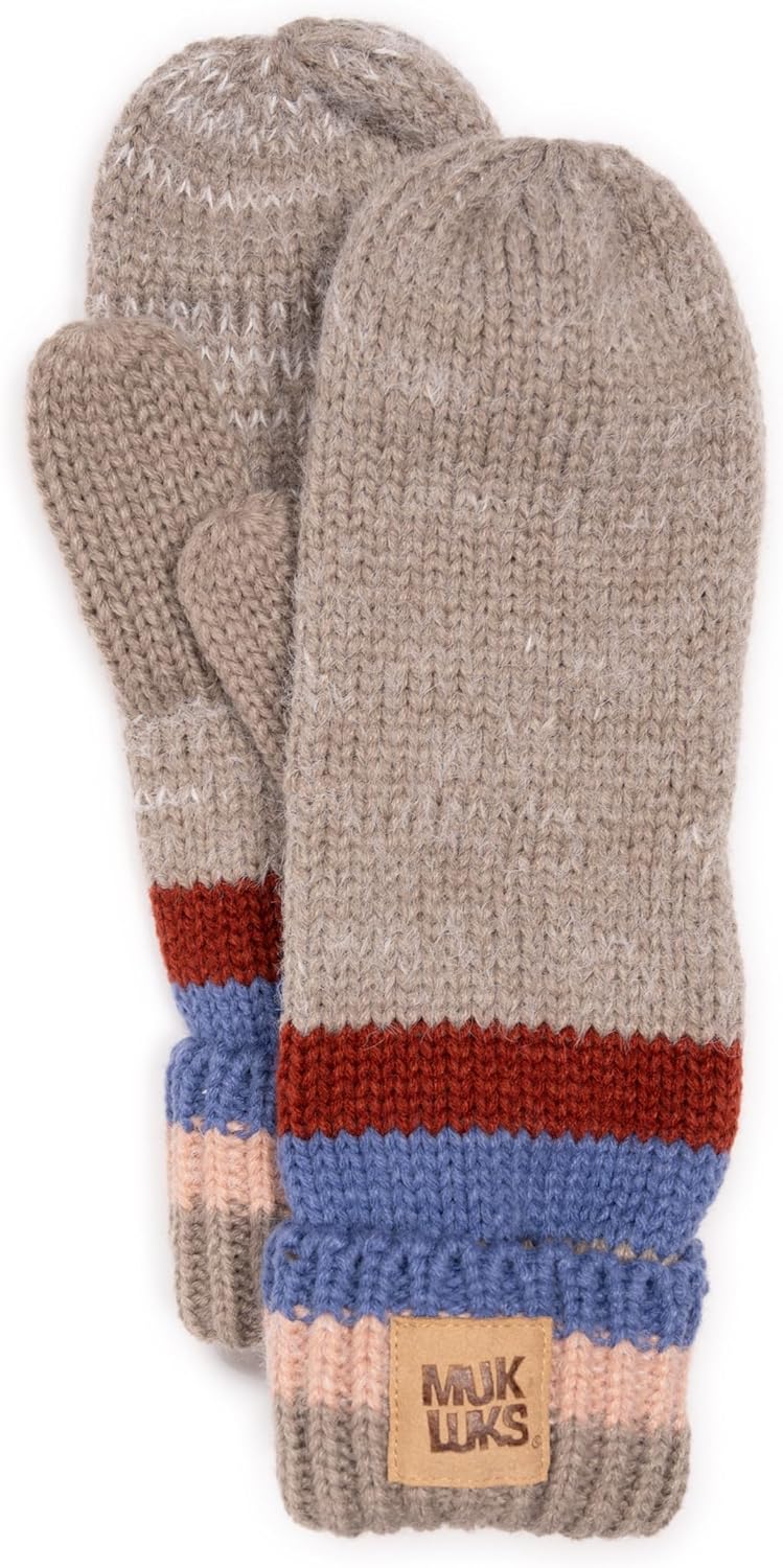 [MUK LUKS] ミトン Eyelash Mixed Ribbed Mitten レディース