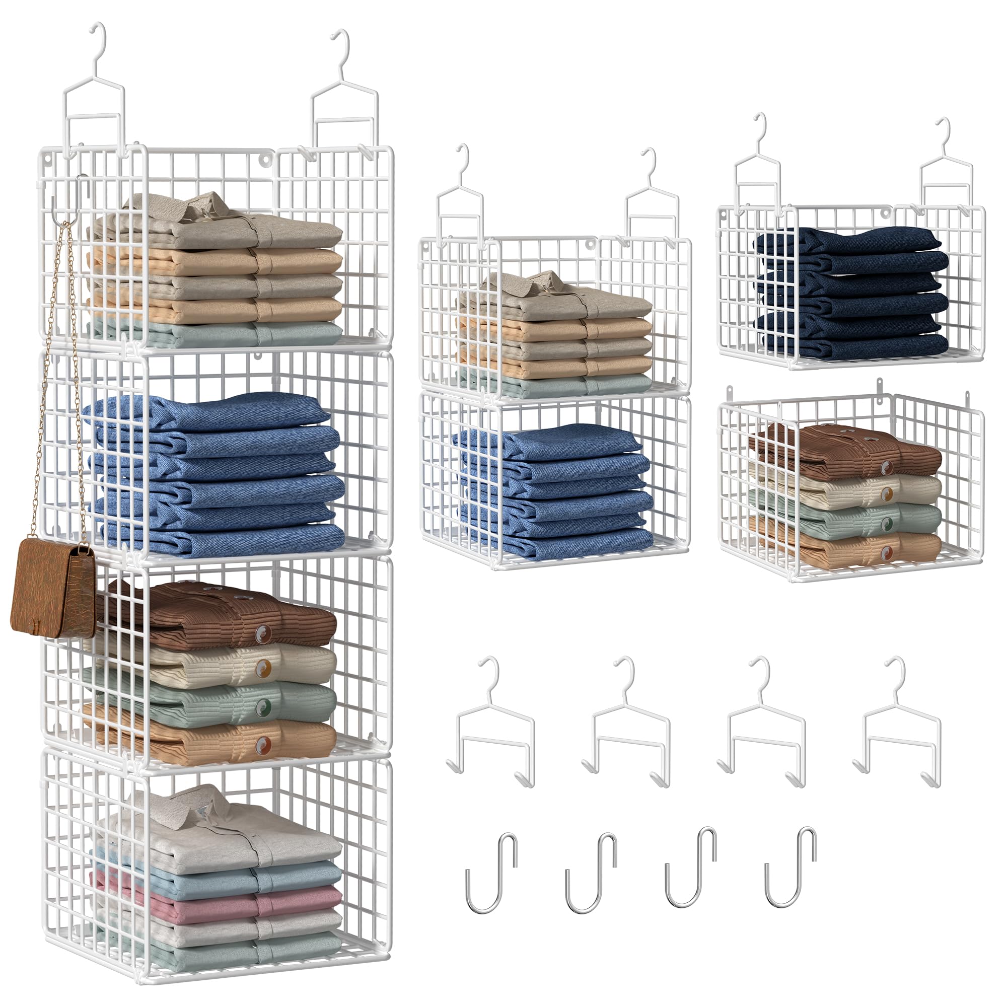 Orapoke 4-Tier Hanging Closet Organizer