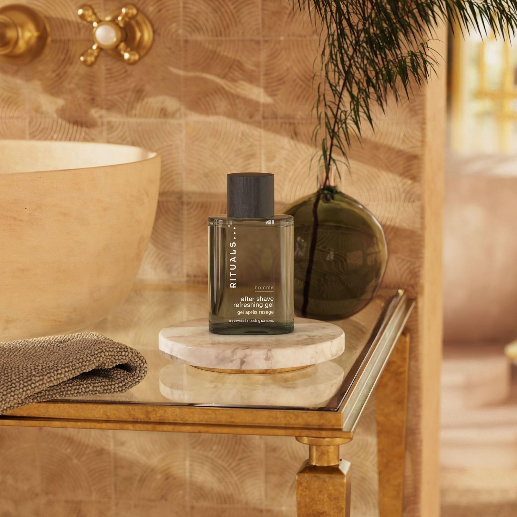 RITUALS Homme After Shave Gel für Männer, Erfrischendes mit Ginseng und Cooling-Komplex, beruhigt und spendet Feuchtigkeit, 100 ml