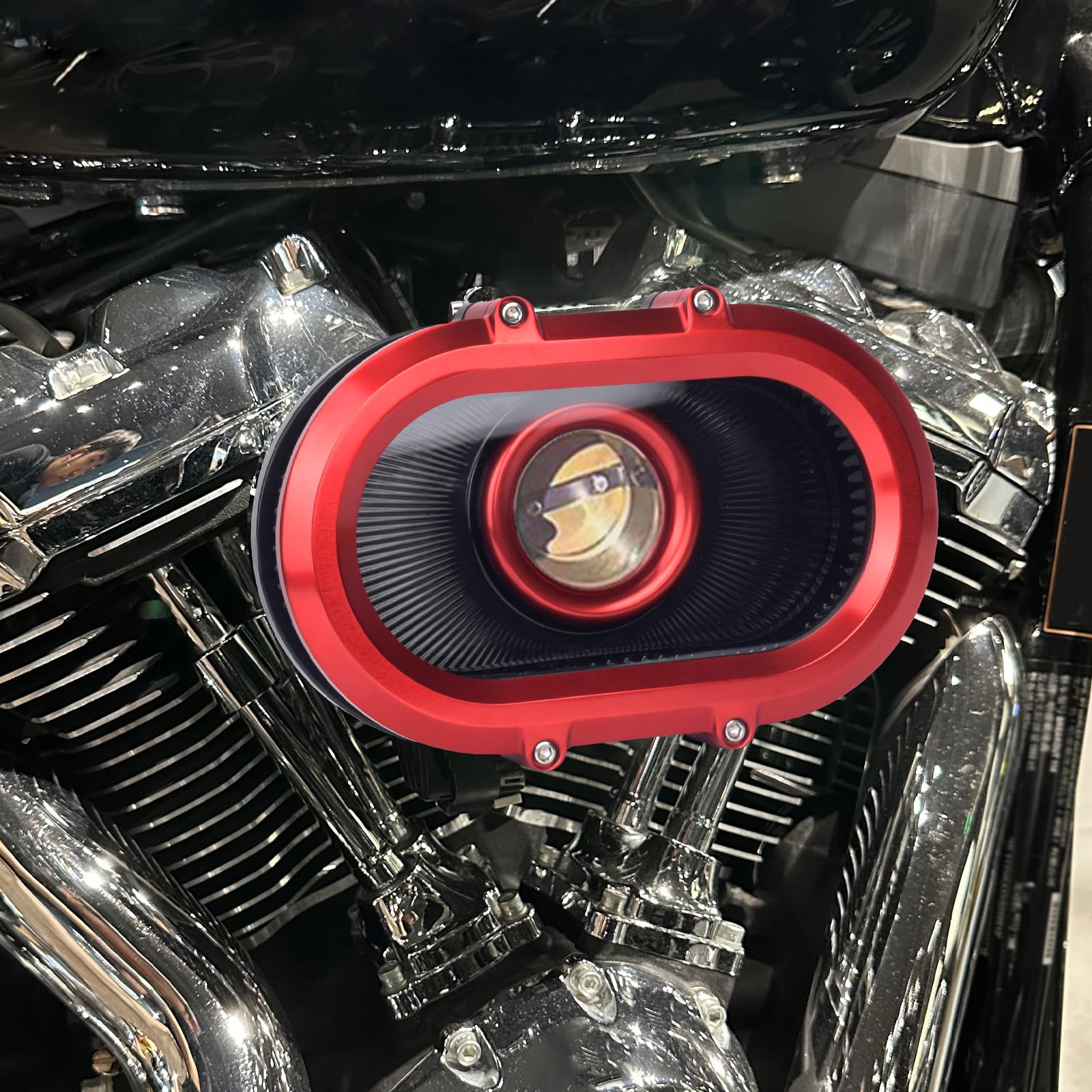 フットケア Glamorous Air TRINTY Amazon.com: Motorcycle Air Filter Cleaner Kit Oval Air Intake