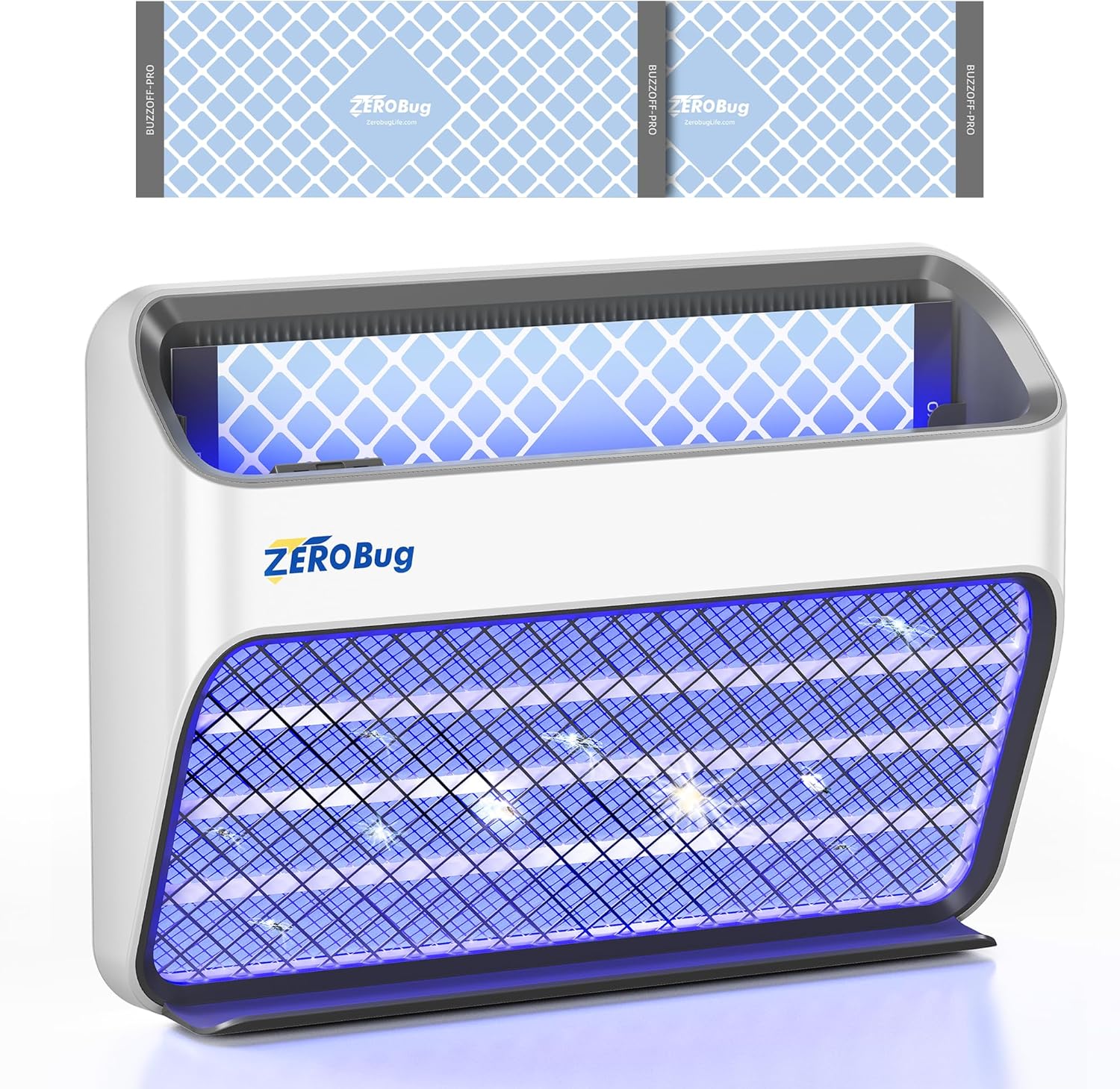 2025 Bug Zapper & Trap Indoor, 5X Catcher Rate Fly Killer, USB-C Powered Electric Mosquito Zapper with Long-Life UV LED, Fruit Fly Trap for Home, Kitchen, Bedroom, 1 Device & 2 Traps