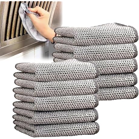 Acssart Non-Scratch Wire Dishcloth for Sparkling Clean Dishes