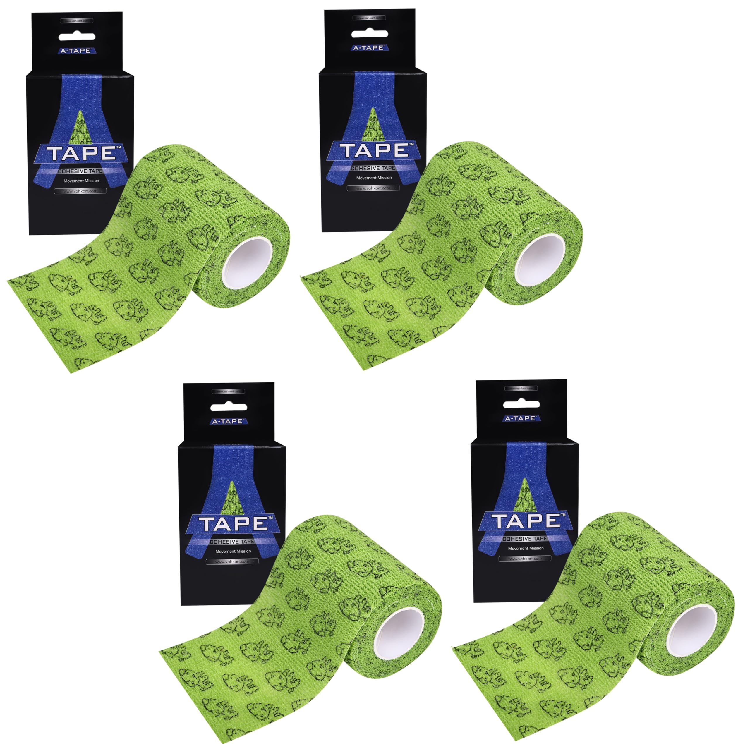 A-TAPE Breathable Self Adhesive Cohesive Bandage for Humans & Pets (Dogs, Cats, Birds) – (7.5 cm X 4.5 mtr, Pack of 4) (Green Camo) (B0CZ3V9R68) Amazon Price History, Amazon Price Tracker
